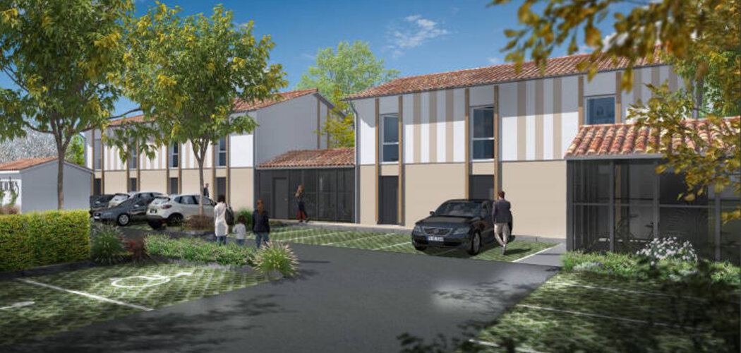 Programme immobilier neuf LES GIRONDINES - Le Haillan : 16 maisons T4 avec jardins privatifs et parking à 10 minutes du centre-ville (33185) - Référence : 4554