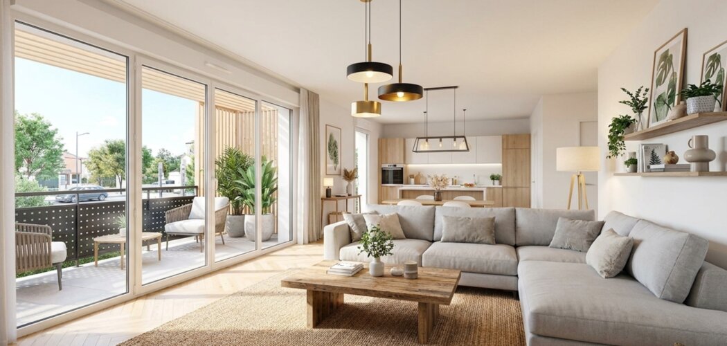 Programme immobilier neuf LES JARDINS DE LA COTE D ALBATRE - Le Havre à proximité des commerces et du centre (76600) - Référence : 12374