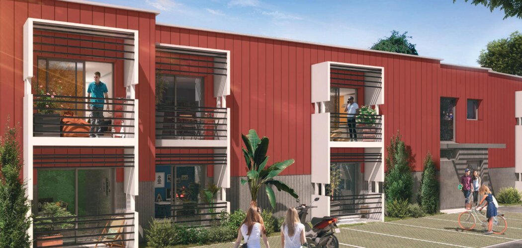 Programme immobilier neuf RUBIK - Le Mans : 94 studios neufs LMNP proche de la place George Washington (72000) - Référence : 15772