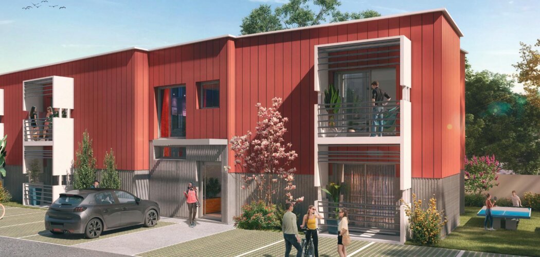 Programme immobilier neuf RUBIK - Le Mans : 94 studios neufs LMNP proche de la place George Washington (72000) - Référence : 15772
