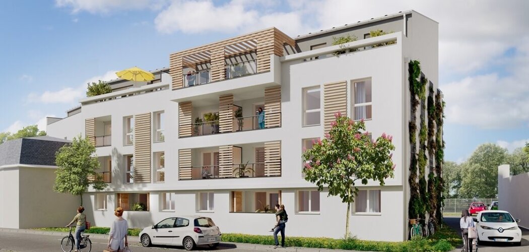 Programme immobilier neuf HARMONIE - Le Mans : appartements neufs du 2 au 4 pièces en quartier Beaulieu (72000) - Référence : 10170