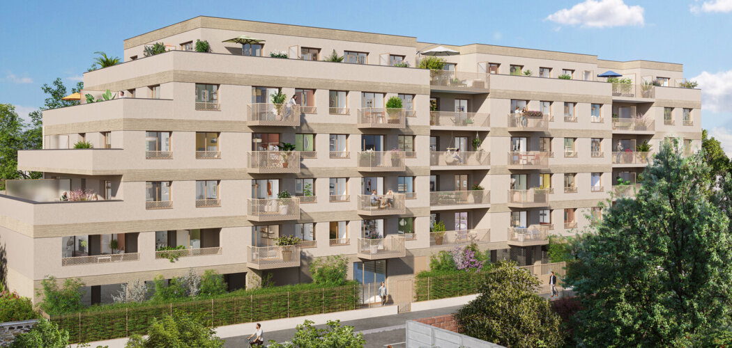 Programme immobilier neuf Les terrasses de Vaugauthier - Le Mans cadre verdoyant à 14 minutes du métro léger T2 (72000) - Référence : 18185