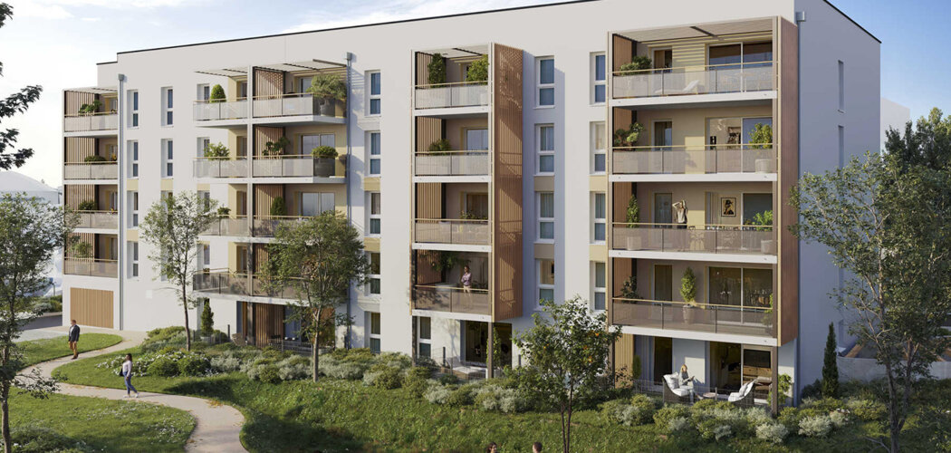 Programme immobilier neuf Opportunéo - Le Mans Pins - Vert Galant à 14 min du tramway T1 (72000) - Référence : 18557