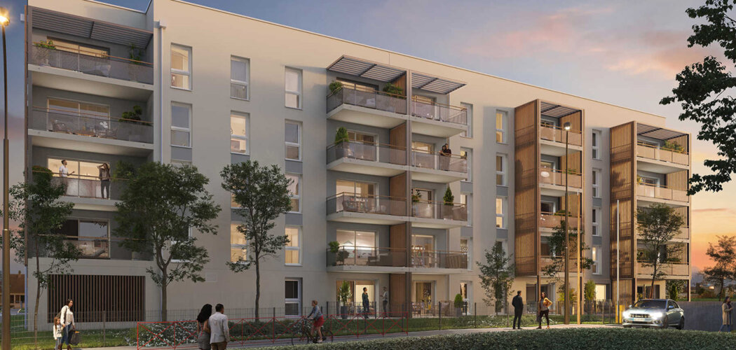 Programme immobilier neuf Opportunéo - Le Mans Pins - Vert Galant à 14 min du tramway T1 (72000) - Référence : 18557