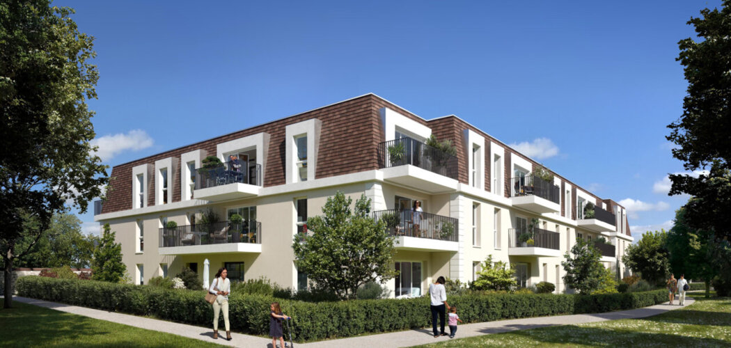 Programme immobilier neuf Le Parc du Manoir - Le Mée-sur-Seine : appartements neufs à 15 min du RER D avec jardin privatif (77350) - Référence : 14823
