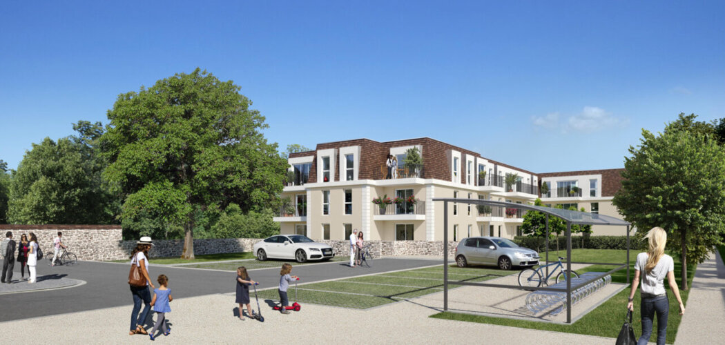 Programme immobilier neuf Le Parc du Manoir - Le Mée-sur-Seine : appartements neufs à 15 min du RER D avec jardin privatif (77350) - Référence : 14823