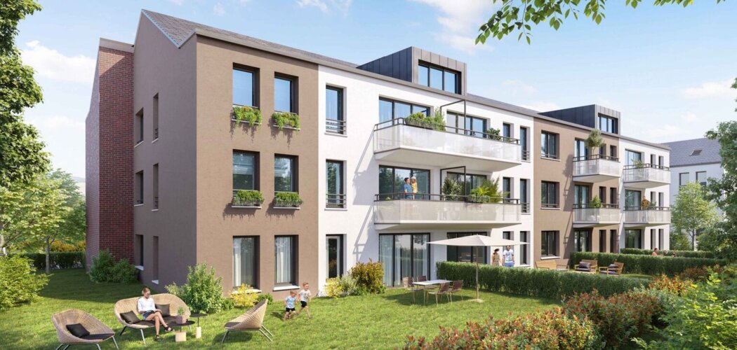 Programme immobilier neuf L'Ecrin Vert - Le Mesnil-Esnard à 15 minutes de voiture du centre de Rouen (76240) - Référence : 18105