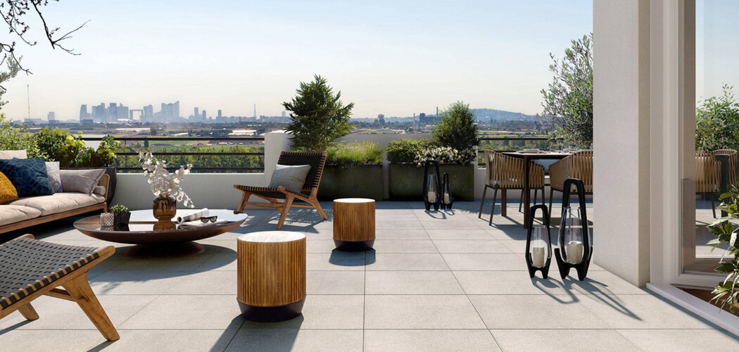 Programme immobilier neuf Les Terrasses du Chateau - Le Mesnil-le-Roi : Appartements T3–T6 avec balcons, terrasses et parquet à 20 m de la Mairie (78600) - Référence : 14221