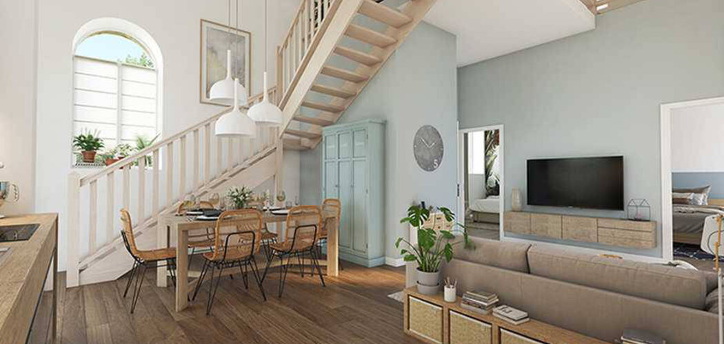 Programme immobilier neuf Le Saint-Louis - Le Palais : Appartements studio–T4 avec balcons, jardin verdoyant et conciergerie numérique dans le bassin de la Saline (56360) - Référence : 14241