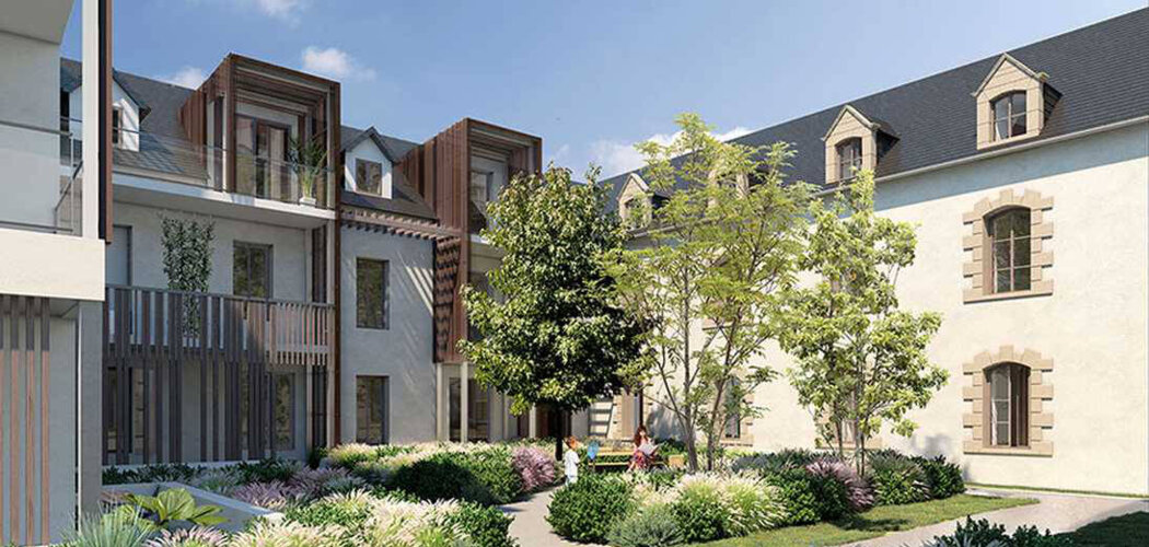 Programme immobilier neuf Le Saint-Louis - Le Palais : Appartements studio–T4 avec balcons, jardin verdoyant et conciergerie numérique dans le bassin de la Saline (56360) - Référence : 14241