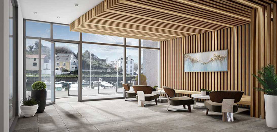 Programme immobilier neuf Le Saint-Louis - Le Palais : Appartements studio–T4 avec balcons, jardin verdoyant et conciergerie numérique dans le bassin de la Saline (56360) - Référence : 14241