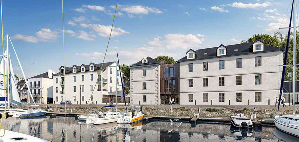 Programme immobilier neuf Le Saint-Louis - Le Palais : Appartements studio–T4 avec balcons, jardin verdoyant et conciergerie numérique dans le bassin de la Saline (56360) - Référence : 14241