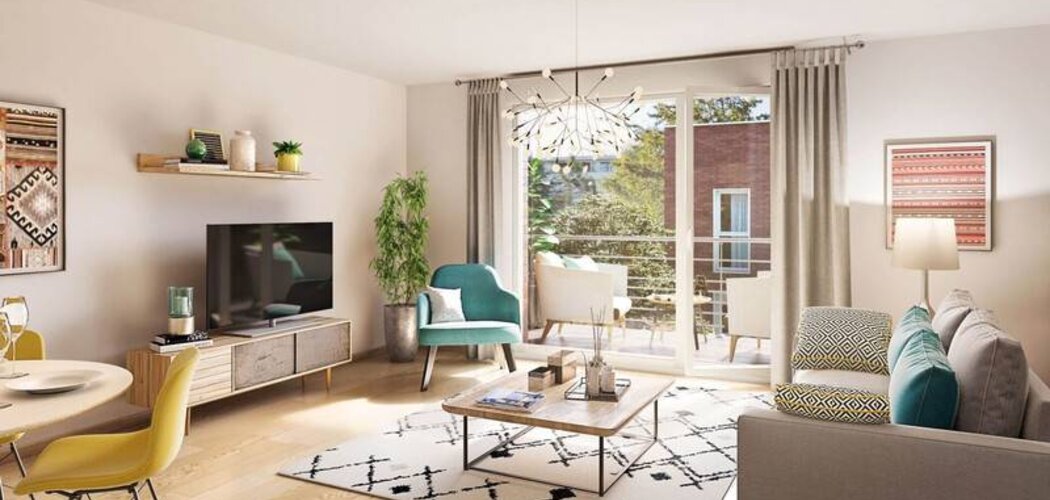 Programme immobilier neuf Les allées Kanata - Le Petit-Quevilly : appartements neufs du studio au 4 pièces en quartier Jardin des Plantes (76140) - Référence : 10123