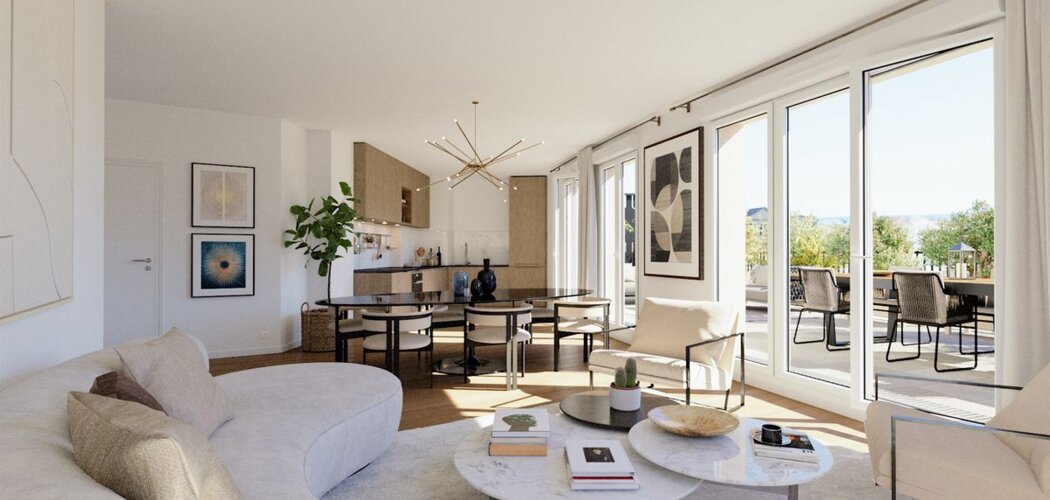 Programme immobilier neuf Eugénie - Le Plessis-Robinson : 119 appartements neufs du studio au T6 en face du tramway T10 (92350) - Référence : 15845