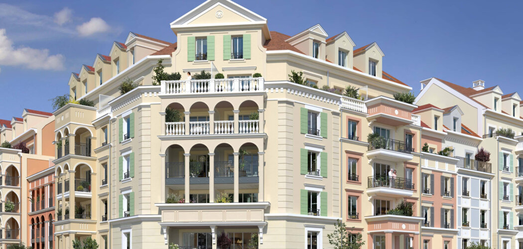 Programme immobilier neuf Agapanthe - Le Plessis-Robinson : Appartements studio–T5 avec balcons, terrasses et parc vénitien au cœur du quartier Descartes (92350) - Référence : 14254