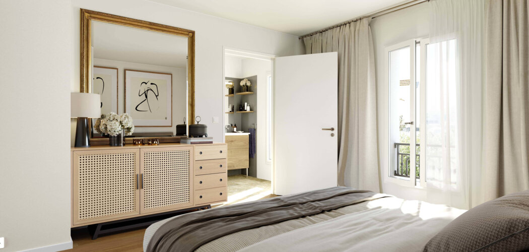Programme immobilier neuf Agapanthe - Le Plessis-Robinson : Appartements studio–T5 avec balcons, terrasses et parc vénitien au cœur du quartier Descartes (92350) - Référence : 14254