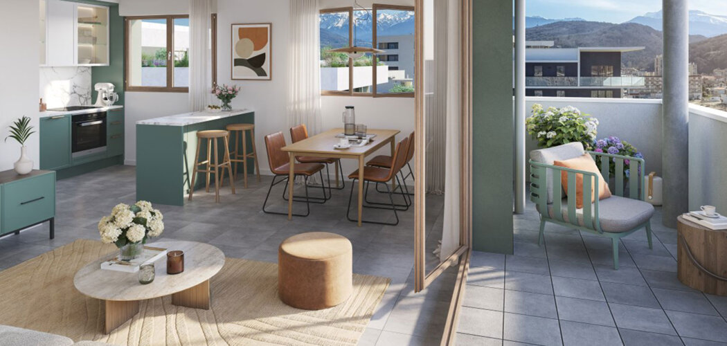 Programme immobilier neuf EKO - Le Pont-de-Claix appartements neufs avec vue montagnes et tramway (38800) - Référence : 17026