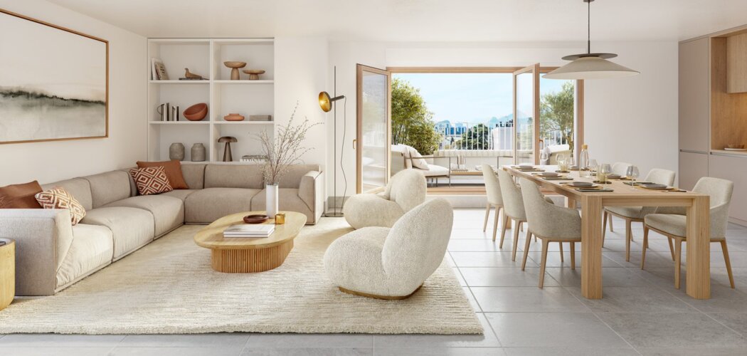 Programme immobilier neuf 17 -  Le Pont-de-Claix : appartements neufs du 2 au 4 pièces en quartier des Minotiers (38800) - Référence : 15419