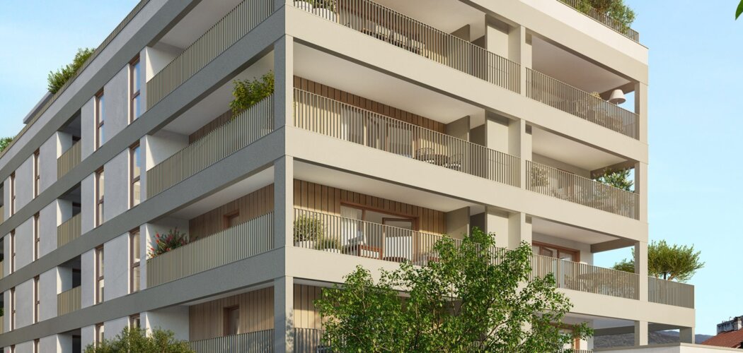Programme immobilier neuf 17 -  Le Pont-de-Claix : appartements neufs du 2 au 4 pièces en quartier des Minotiers (38800) - Référence : 15419