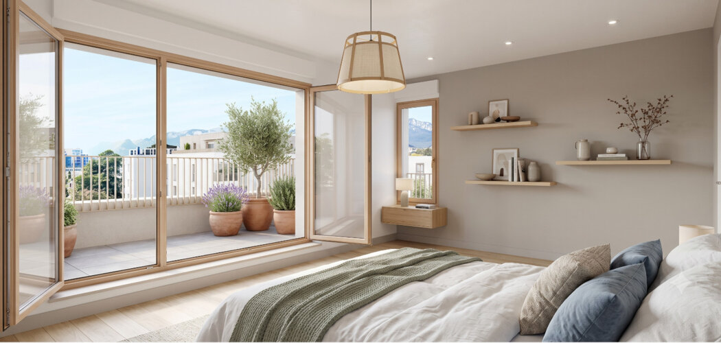 Programme immobilier neuf 17 - Le Pont-de-Claix : appartements neufs du 2 au 4 pièces en quartier des Minotiers (38800) - Référence : 15419