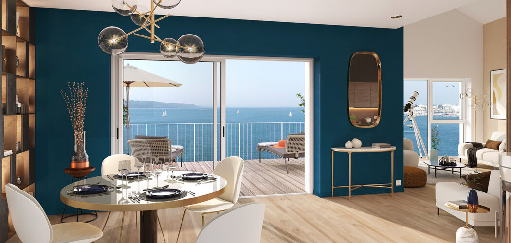 Programme immobilier neuf ROSALIE - Le Relecq-Kerhuon : appartements neufs du 2 au 6 pièces avec vue sur la Rade de  (29480) - Référence : 16909
