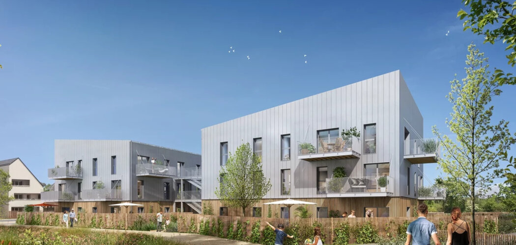 Programme immobilier neuf HIATUS - Le Rheu : appartements neufs du 2 au 4 pièces en cœur de bourg (35650) - Référence : 15072