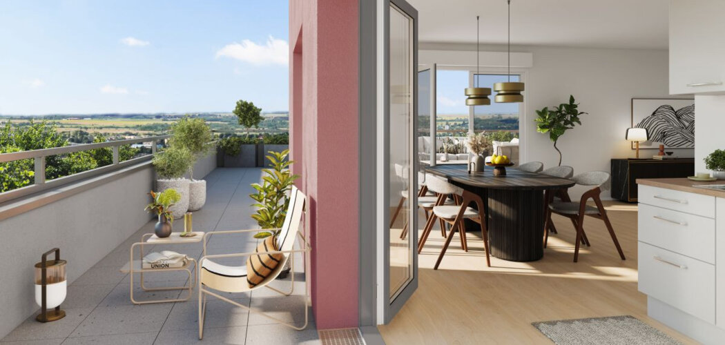 Programme immobilier neuf NYMPHE - Le Rheu : appartements neufs du 2 au 4 pièces en cœur de centre bourg (35650) - Référence : 15272