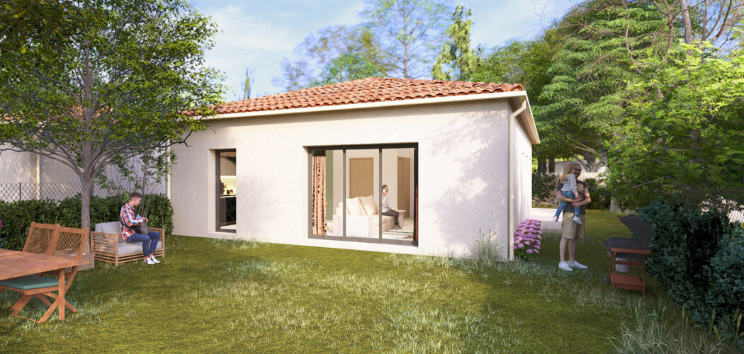 Programme immobilier neuf Les lisières du Médoc - Le Taillan-Médoc maisons dans un espace boisé classé (33320) - Référence : 13369