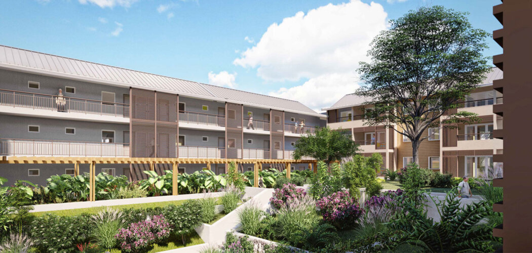 Programme immobilier neuf LES SENIORIALES - Le Tampon investissement senior à 500 m du centre (97430) - Référence : 17354