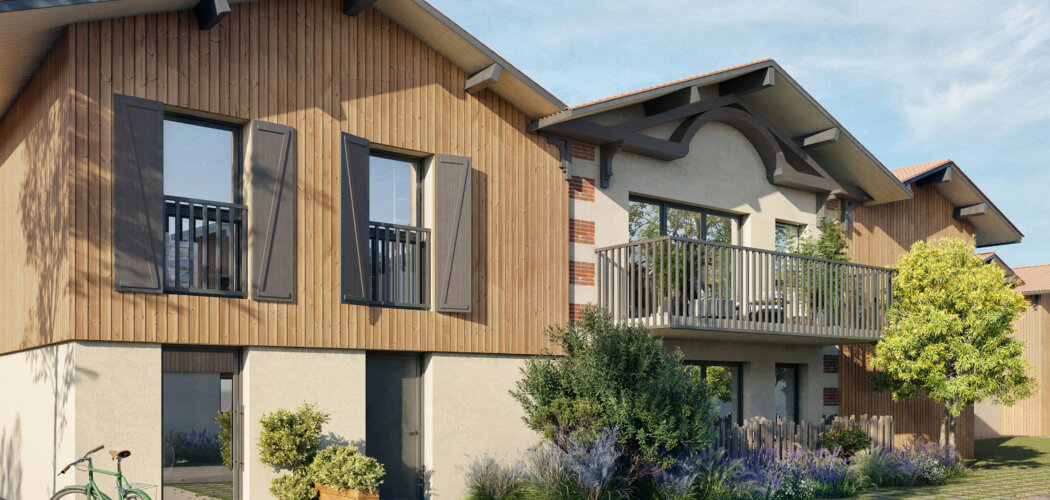 Programme immobilier neuf Bel Eyre - Le Teich : maisons et appartements neufs du studio au 4 pièces proche de la gare (33470) - Référence : 8057