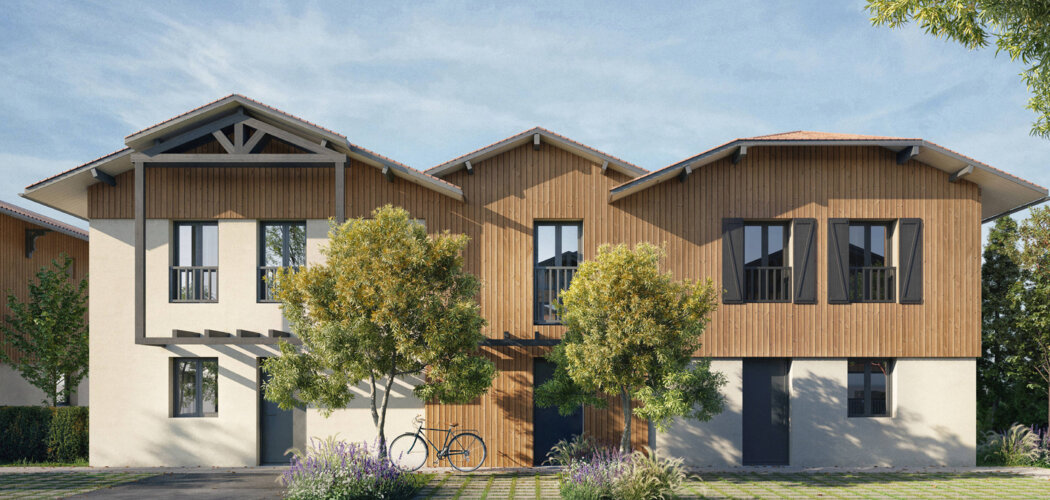 Programme immobilier neuf Bel Eyre - Le Teich : maisons et appartements neufs du studio au 4 pièces proche de la gare (33470) - Référence : 8057