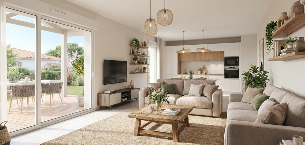 Programme immobilier neuf VILLAS PLUME - Le Teich résidence proche de la plage du Teich (33470) - Référence : 14993