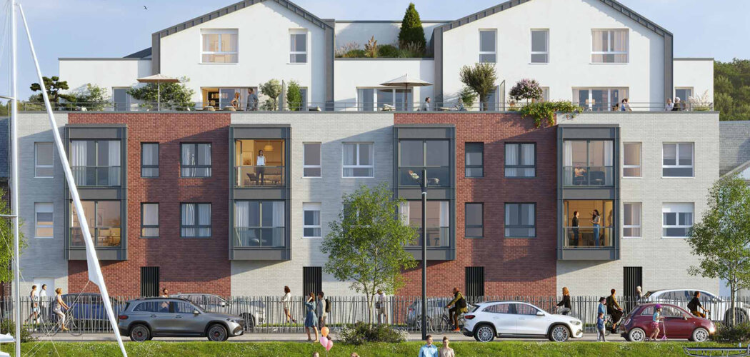 Programme immobilier neuf Les Terrasses du Quai - Le Tréport centre  près du  port de plaisance (76470) - Référence : 13896