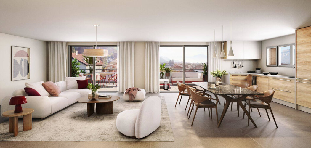 Programme immobilier neuf Le Jardin du Castella - Le Versoud à quelques kilomètres de Grenoble (38420) - Référence : 15380