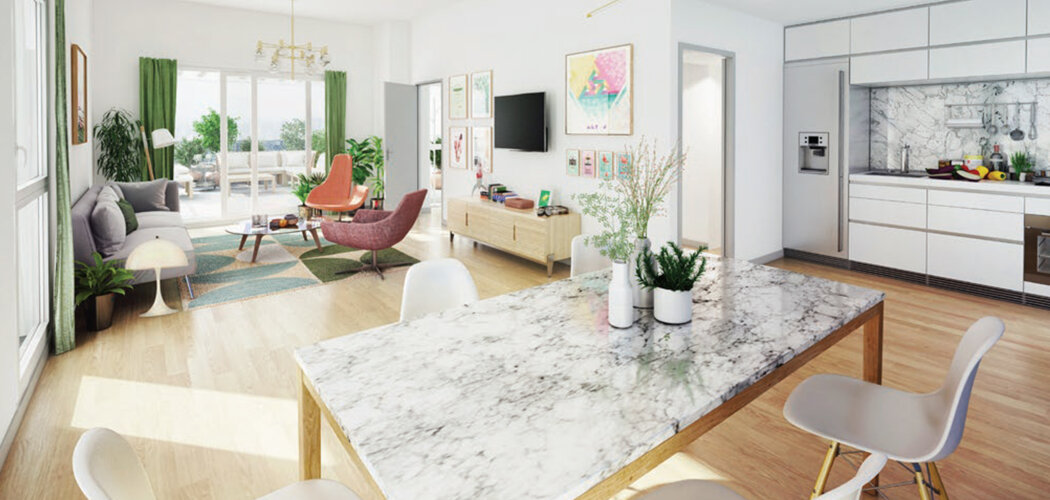 Programme immobilier neuf CENTRAL ONE - LOT N°A2A103 - Lens  appartement T3 proche centre-ville et Louvre-Lens (62300) - Référence : 13311
