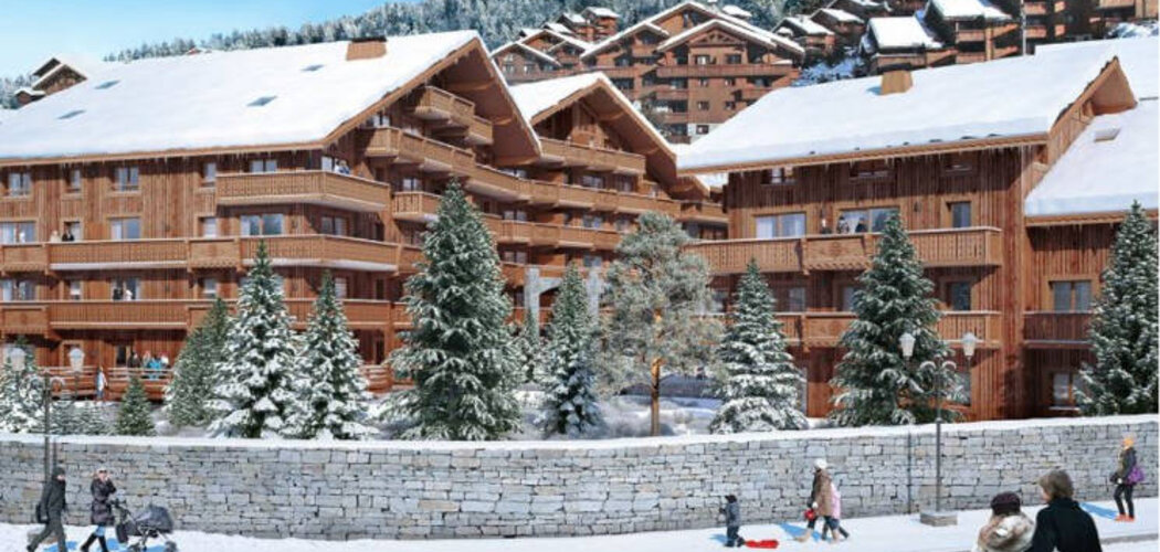 Programme immobilier neuf L'HEVANA - Les Allues : Appartements T2–T4 avec piscine, sauna et vue sur les pistes au cœur de Méribel (73550) - Référence : 3947