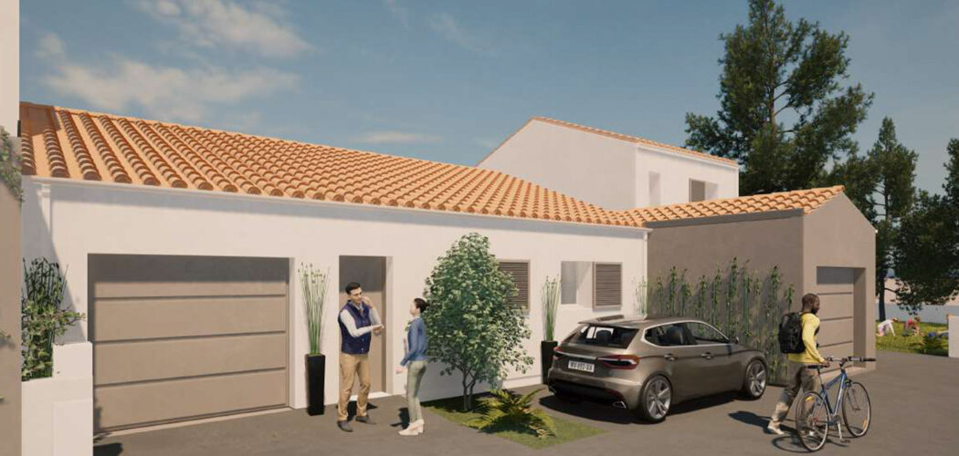 Programme immobilier neuf LES JARDINS DE JOFFRE - Les Sables d’Olonne maisons à proximité de la Grande Plage (85100) - Référence : 16457
