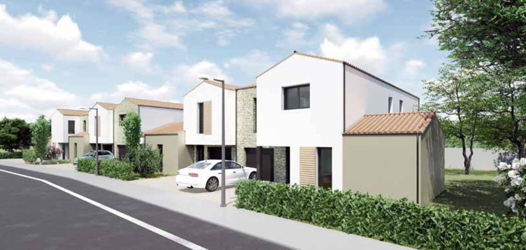 Programme immobilier neuf LES ARCHERS - Les Sables-d’Olonne : Villas T4–T5 avec jardins privatifs, terrasses et proximité commerces (85100) - Référence : 11278