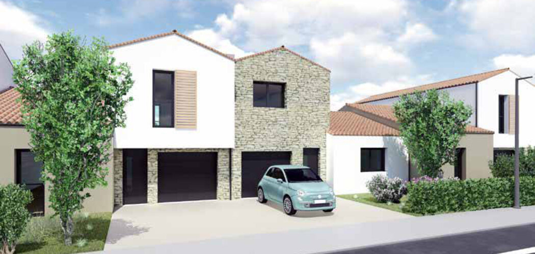 Programme immobilier neuf LES ARCHERS - Les Sables-d’Olonne : Villas T4–T5 avec jardins privatifs, terrasses et proximité commerces (85100) - Référence : 11278
