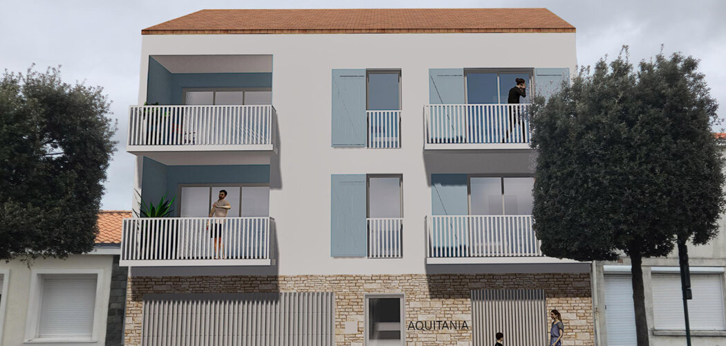 Programme immobilier neuf AQUITANIA - Les Sables-d’Olonne à proximité de la Grande Plage (85100) - Référence : 17387