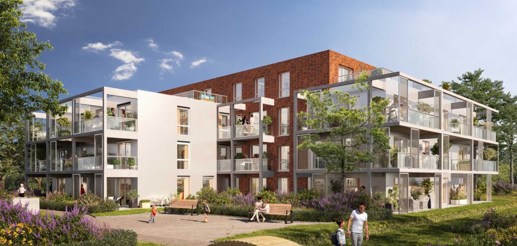 Programme immobilier neuf Mimétik - Lesquin quartier résidentiel à deux pas de la gare (59810) - Référence : 12002