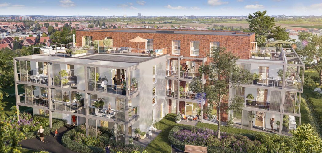 Programme immobilier neuf Mimétik - Lesquin quartier résidentiel à deux pas de la gare (59810) - Référence : 12002
