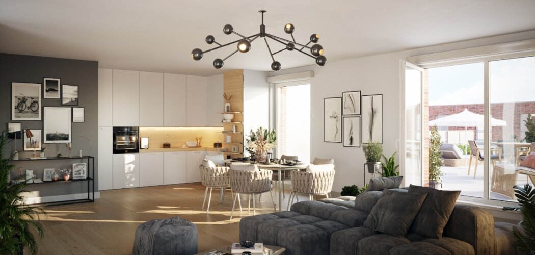Programme immobilier neuf Mimétik - Lesquin quartier résidentiel à deux pas de la gare (59810) - Référence : 12002
