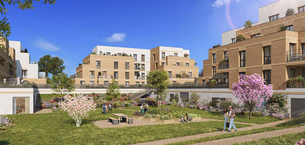 Programme immobilier neuf Naturéva - Lieusaint : Appartements T2–T5 avec toits-terrasses et espaces verts au cœur de l’écoquartier (77127) - Référence : 14183