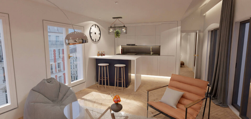 Programme immobilier neuf LE 17 - Lille : 12 appartements neufs du studio au 3 pièces en réhabilitation cœur de ville (59000) - Référence : 11451