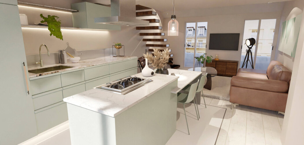 Programme immobilier neuf LE 17 - Lille : 12 appartements neufs du studio au 3 pièces en réhabilitation cœur de ville (59000) - Référence : 11451