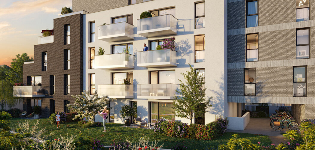 Programme immobilier neuf Villa Saint-Maurice - Lille, appartements avec extérieur dans le quartier Saint-Maurice (59000) - Référence : 17582