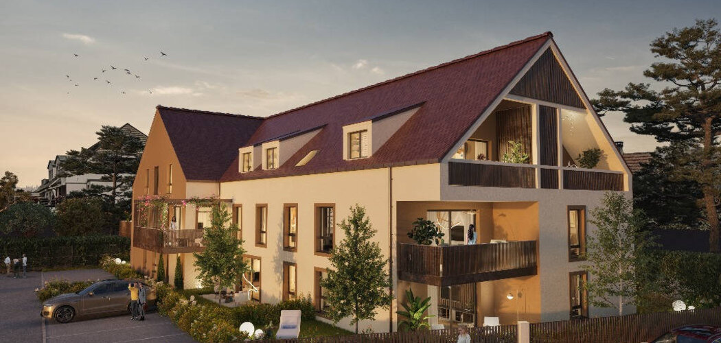 Programme immobilier neuf DOMAINE DE LA BOISSERIE - Lipsheim taille humaine à moins de 10 min à vélo de la gare (67640) - Référence : 11806