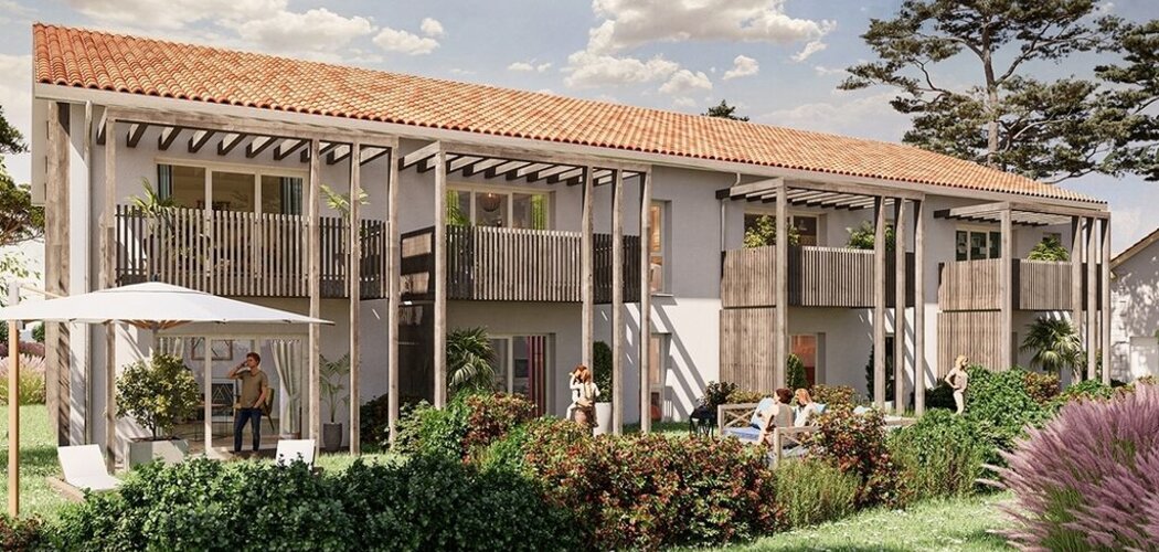 Programme immobilier neuf Stellaria - Lit-et-Mixe : 23 appartements neufs à 10 min de Contis, nature et confort balnéaire (40170) - Référence : 15479
