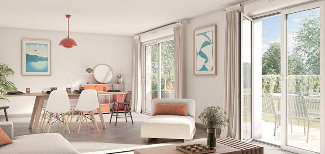 Programme immobilier neuf Villa des Sens - Loisin : maisons et appartements neufs du 2 au 5 pièces à 30 min de Genève (74140) - Référence : 8289